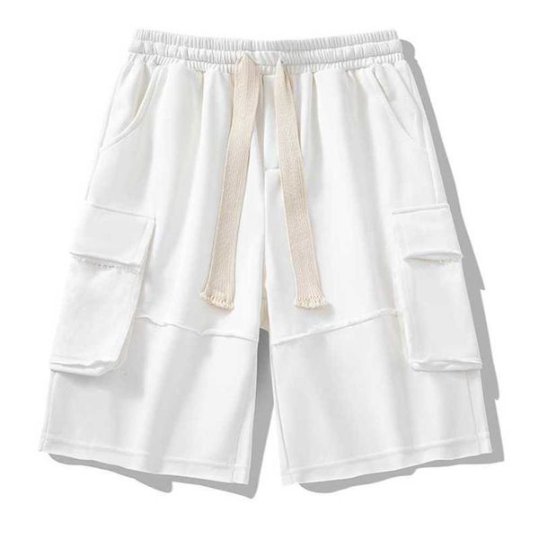 men's summer loose straight american trendy beach casual sports shorts with big pocket workwear capris{category}, White;black
men's summer loose straight american trendy beach casual sports shorts with big pocket workwear capris{category}, White;black