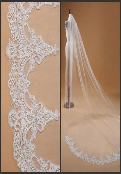 3m white ivory cathedral bridal veil wedding lace edge one layer36672217514979, Black
3m white ivory cathedral bridal veil wedding lace edge one layer36672217514979, Black