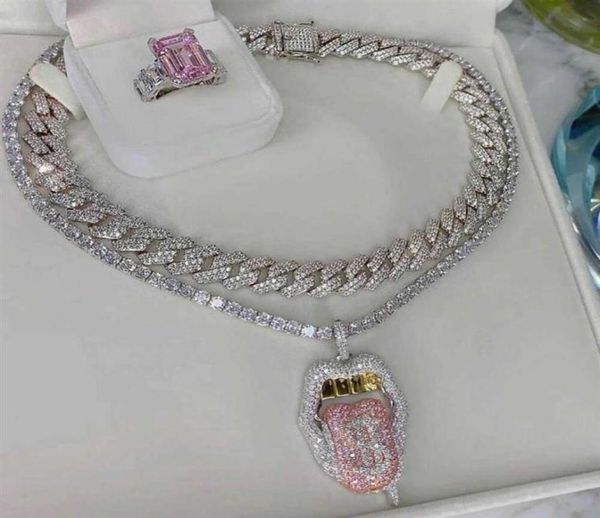 luxury designer necklace 14k copper tongue iced out bling 5a cz mouth pendant dollar symbol micro pave cubic zirconia jewelry1810980, Silver
luxury designer necklace 14k copper tongue iced out bling 5a cz mouth pendant dollar symbol micro pave cubic zirconia jewelry1810980, Silver