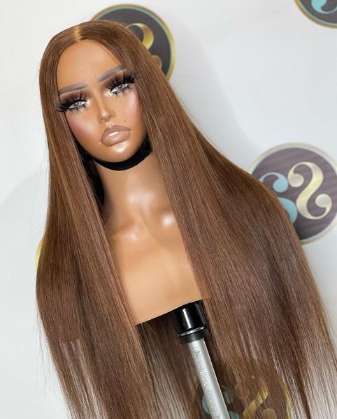 26 inch long drak brown blonde straight soft glueless synthetic lace front wig for women baby hair 180%density preplucked daily, Black
26 inch long drak brown blonde straight soft glueless synthetic lace front wig for women baby hair 180%density preplucked daily, Black
