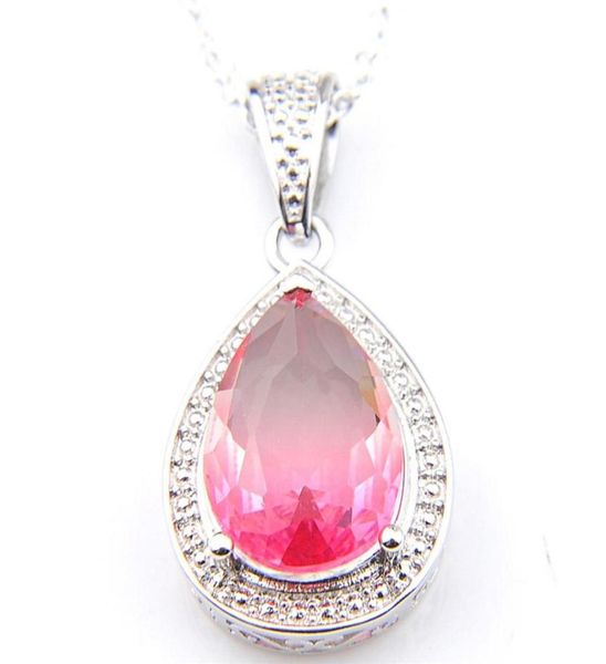 10pcs luckyshine 3 color optional women wedding party jewelry tourmaline gems silver vintage necklaces pendants with chain 237z6836055
10pcs luckyshine 3 color optional women wedding party jewelry tourmaline gems silver vintage necklaces pendants with chain 237z6836055