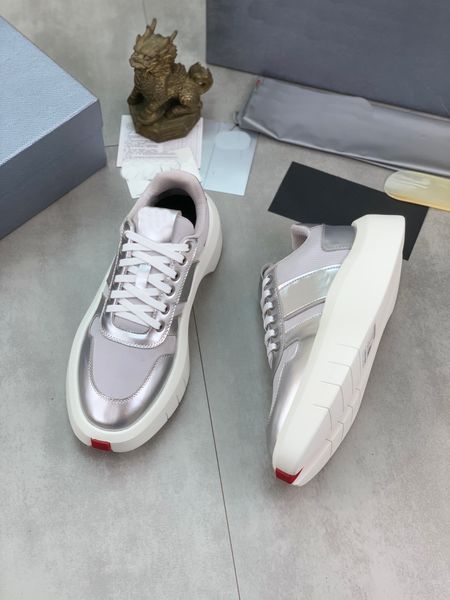 men luxurys designer shoes americas cup patent leather sneakers flat trainers black lace-up mesh casual shoes outdoor runner trainer sneake
men luxurys designer shoes americas cup patent leather sneakers flat trainers black lace-up mesh casual shoes outdoor runner trainer sneake
