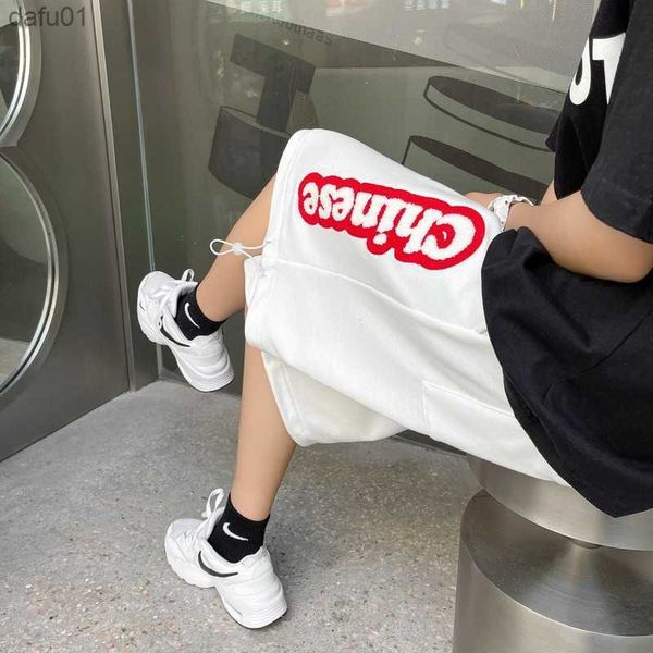 men's shorts new summer chinese alphabet print shorts men's tide brand street loose wide-leg pants couple casual five-point pants, White;black
men's shorts new summer chinese alphabet print shorts men's tide brand street loose wide-leg pants couple casual five-point pants, White;black