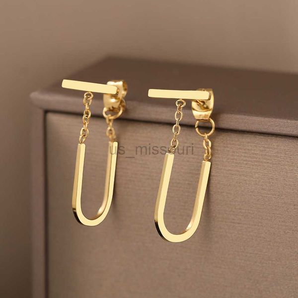 stud stainless steel earrings simple geometric stick gothic hip hop stereo ushaped tassel pendant earrings for women jewelry gifts j230529, Golden;silver
stud stainless steel earrings simple geometric stick gothic hip hop stereo ushaped tassel pendant earrings for women jewelry gifts j230529, Golden;silver
