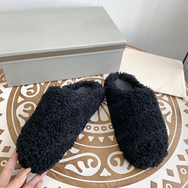 women's slippers designer shoes luxury wool slippers flat lambswool slippers mules loafers, Black
women's slippers designer shoes luxury wool slippers flat lambswool slippers mules loafers, Black