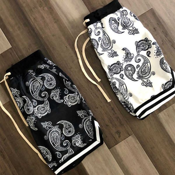 cashew blossom summer quick drying pants ice silk men's loose basketball pants casual sports shorts, White;black
cashew blossom summer quick drying pants ice silk men's loose basketball pants casual sports shorts, White;black