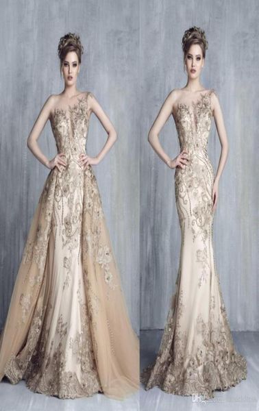 2019 new elegant champagne mermaid arabic evening dresses sheer neck appliques sweep train overskirt tony chaaya prom party gowns 7637938, Black;red
2019 new elegant champagne mermaid arabic evening dresses sheer neck appliques sweep train overskirt tony chaaya prom party gowns 7637938, Black;red