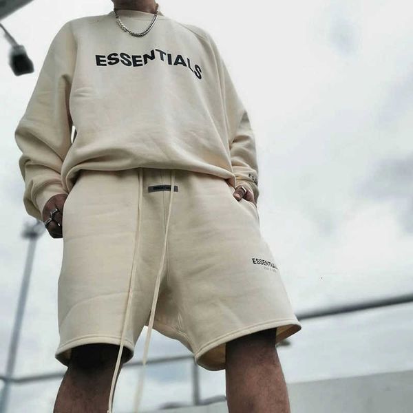 men's shorts fashion ess designer pants ess shorts high street fog american trendy ins reflective drawstring sports casual men's a, White;black 
men's shorts fashion ess designer pants ess shorts high street fog american trendy ins reflective drawstring sports casual men's a, White;black