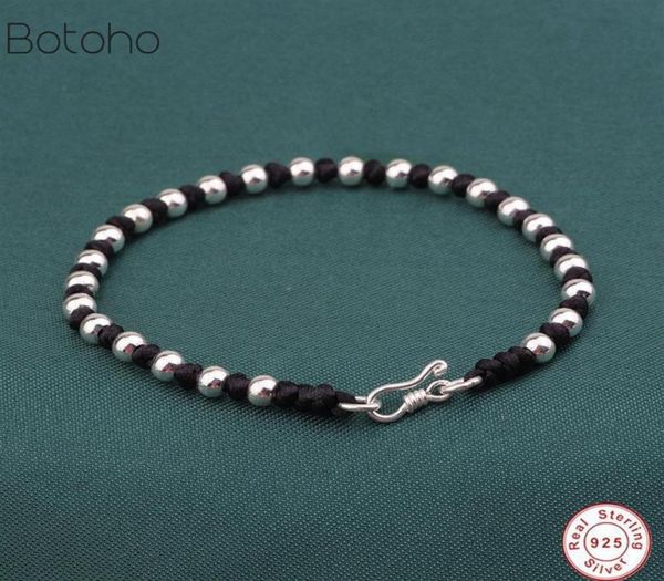 handmade 925 sterling silver colour beads black rope bracelets cord string braided friendship lucky bangle for women men couple cx3372937
handmade 925 sterling silver colour beads black rope bracelets cord string braided friendship lucky bangle for women men couple cx3372937