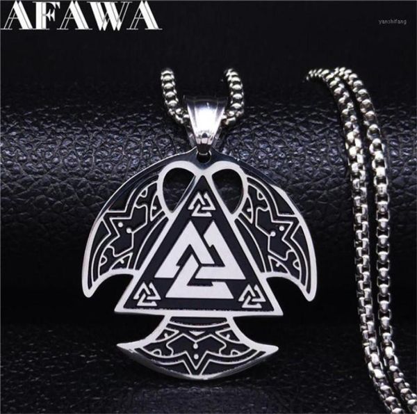 afawa nordic viking stainless steel ax necklace for men silver color big necklaces pendants jewelry gargantilla n4022s0217177920
afawa nordic viking stainless steel ax necklace for men silver color big necklaces pendants jewelry gargantilla n4022s0217177920