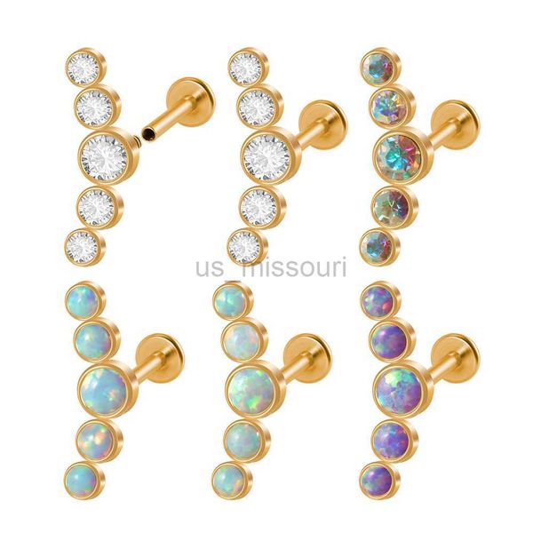 stud 1pc surgical steel five opal ear tragus cartilage stud gold color earrings five crystal ear lobe piercing barbell jewelry j230529, Golden;silver
stud 1pc surgical steel five opal ear tragus cartilage stud gold color earrings five crystal ear lobe piercing barbell jewelry j230529, Golden;silver
