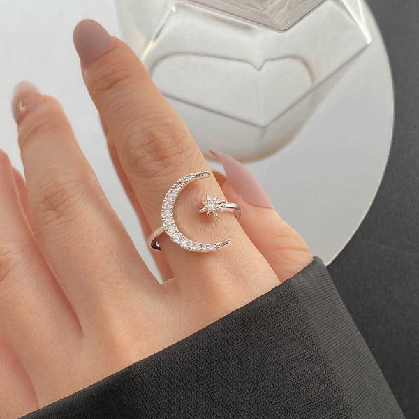 band rings en new fashion crytal ring moon star dazzling open finger rings for women girls wedding engagement jewelry gift aa230529, Silver
band rings en new fashion crytal ring moon star dazzling open finger rings for women girls wedding engagement jewelry gift aa230529, Silver