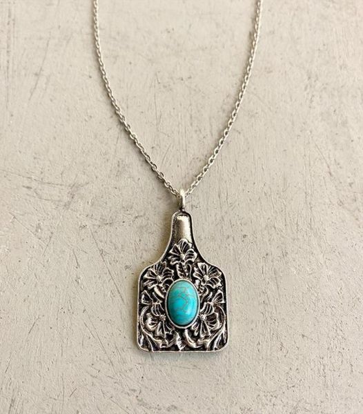 pendant necklaces western jewelry turquoise stone cow tag vintage trendy west gift for cowgirl2439777, Silver
pendant necklaces western jewelry turquoise stone cow tag vintage trendy west gift for cowgirl2439777, Silver