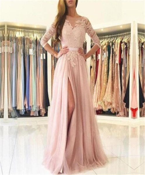 blush pink lace tulle evening dress half sleeve high split a line long formal prom gown 2019 custom made formal party dresses751225131284, Black;red
blush pink lace tulle evening dress half sleeve high split a line long formal prom gown 2019 custom made formal party dresses751225131284, Black;red