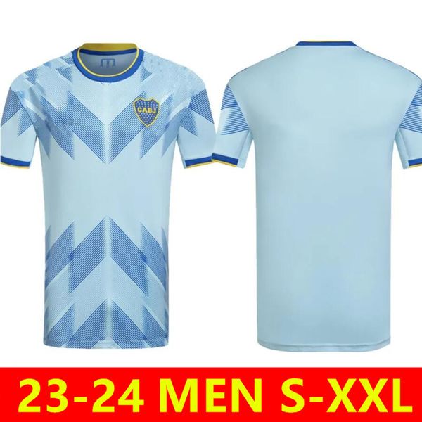 Image of 2023 2024 Boca Juniors Soccer Jerseys Villa Saio Medina Varela 23/24 Men Benedetto Saio Pavon Camisa Football Shirt