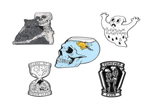 your life hourglass enamel pins ghost skeleton fish tank skull badge brooch bag denim shirt lapel pin gothic cat jewelry gift 14376572915, Gray
your life hourglass enamel pins ghost skeleton fish tank skull badge brooch bag denim shirt lapel pin gothic cat jewelry gift 14376572915, Gray