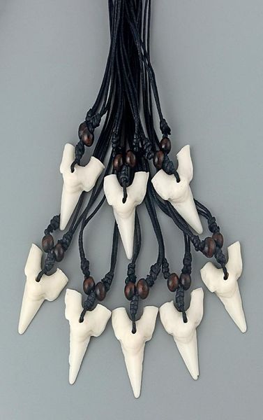 drop 12pcs black wax cotton cord faux yak bone white shark tooth teeth pendant neckalce2331501, Silver
drop 12pcs black wax cotton cord faux yak bone white shark tooth teeth pendant neckalce2331501, Silver