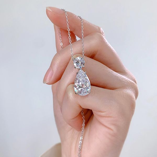 water drop moissanite diamond pendant 100% real 925 sterling silver party wedding pendants necklace for women engagement jewelry
water drop moissanite diamond pendant 100% real 925 sterling silver party wedding pendants necklace for women engagement jewelry