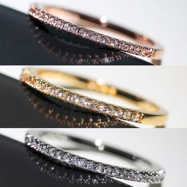band rings huitan 3 colors simple band women rings shiny cubic zirconia delicate anniversary gift girl accessories fashion jewelry aa230529, Silver
band rings huitan 3 colors simple band women rings shiny cubic zirconia delicate anniversary gift girl accessories fashion jewelry aa230529, Silver