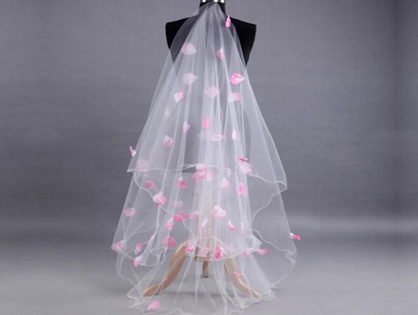 awesome 3m wedding veils pink rose petals bridal veil soft tulle long bridal accessories veil9647288, Black
awesome 3m wedding veils pink rose petals bridal veil soft tulle long bridal accessories veil9647288, Black