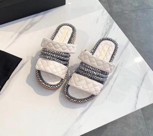 luxury designers slippers beige white rope cross flats sandals gladiator summer platform sandal slide shoes women zapatos mujer an1498357, Black
luxury designers slippers beige white rope cross flats sandals gladiator summer platform sandal slide shoes women zapatos mujer an1498357, Black