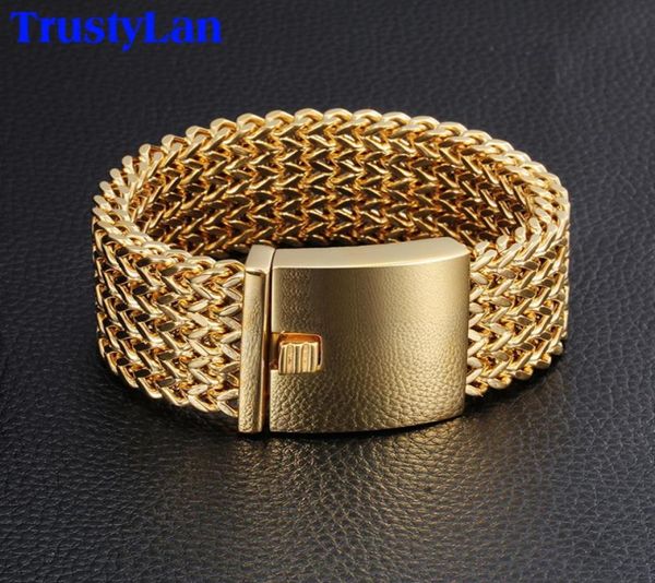 trustylan 30mm wide 22cm length men039s bracelet never fade gold color thick stainless steel bracelet men bangles jewelry armba1811745551, Golden;silver
trustylan 30mm wide 22cm length men039s bracelet never fade gold color thick stainless steel bracelet men bangles jewelry armba1811745551, Golden;silver