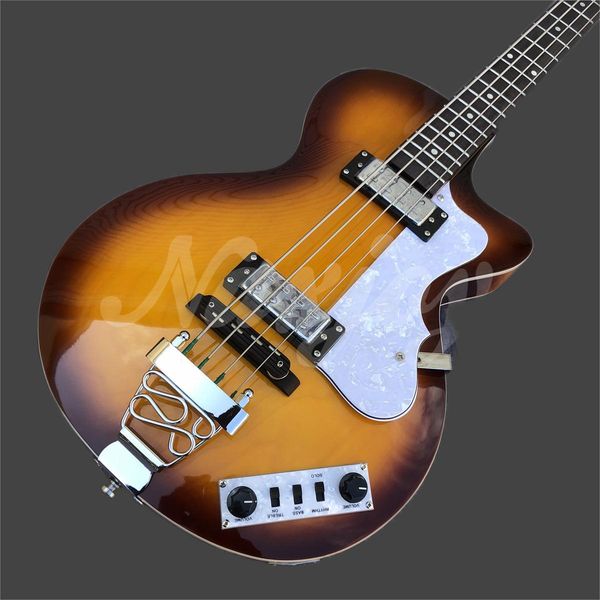 4-string hofner bass guitar flame maple original hardware retro sunbrust electric bass 
4-string hofner bass guitar flame maple original hardware retro sunbrust electric bass