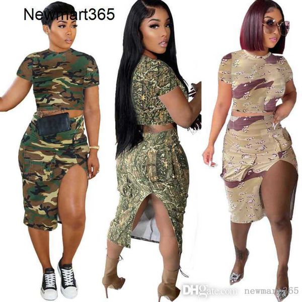 2023 womens summer two piece dress casual dresses camouflage floral split dress short sleeve crop wrap hip mini skirt suit women designer c, White
2023 womens summer two piece dress casual dresses camouflage floral split dress short sleeve crop wrap hip mini skirt suit women designer c, White