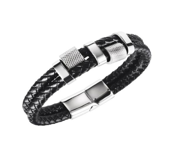 trendy black double braided leather rope chain bracelet men stainless steel hippop male bangles wrist jewelry gift48642567085666, Golden;silver
trendy black double braided leather rope chain bracelet men stainless steel hippop male bangles wrist jewelry gift48642567085666, Golden;silver