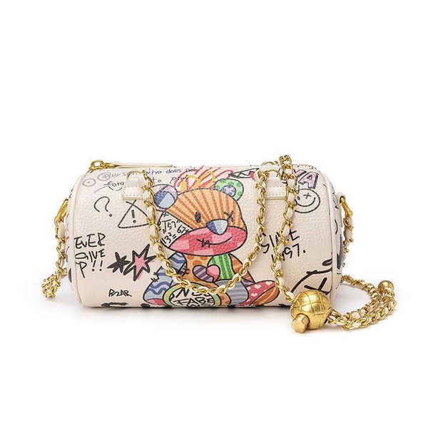 little bear graffiti cylinder bag 2023 new fashion trend women s handheld small round one shoulder cross body chain 230529
little bear graffiti cylinder bag 2023 new fashion trend women s handheld small round one shoulder cross body chain 230529