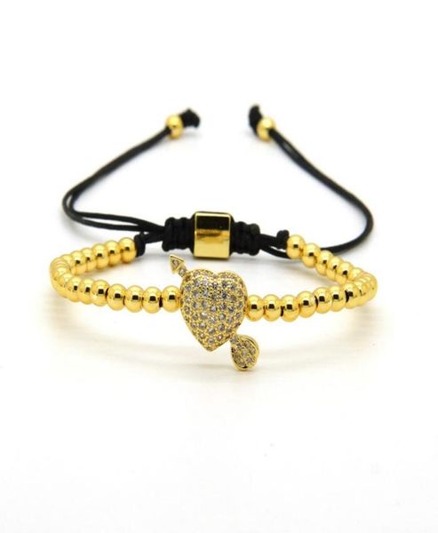 valentine jewelry whole plated copper beads with an arrow through the love heart clear cz bead wedding bracelet6435703, Golden;silver
valentine jewelry whole plated copper beads with an arrow through the love heart clear cz bead wedding bracelet6435703, Golden;silver