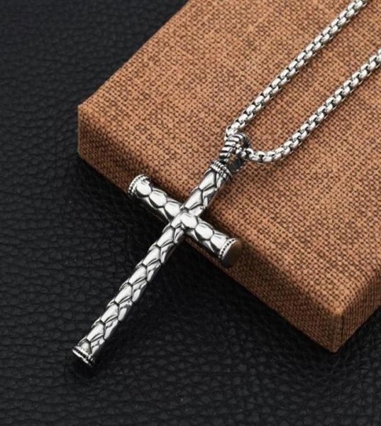 fashion men jewelry stainless steel cross pendant necklaces cylindrical design 70cm long chain punk necklace for mens327f4639111, Silver
fashion men jewelry stainless steel cross pendant necklaces cylindrical design 70cm long chain punk necklace for mens327f4639111, Silver