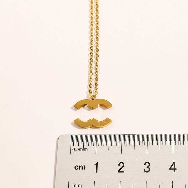 never fading luxury brand designer pendants necklaces plated stainless steel gold silver double letter c choker pendant necklace chain jewel
never fading luxury brand designer pendants necklaces plated stainless steel gold silver double letter c choker pendant necklace chain jewel