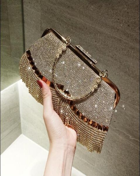 sparky crystal women bridal hand bags for wedding gold evening clutches chain bag beads tassel bridal bags party blingbling9555510, Black
sparky crystal women bridal hand bags for wedding gold evening clutches chain bag beads tassel bridal bags party blingbling9555510, Black