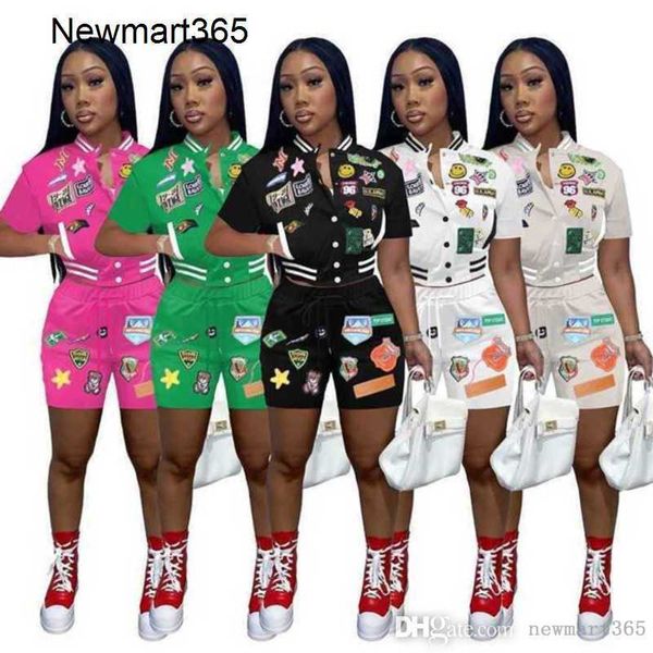 womens designer tracksuits two piece set 2023 summer new emblem print button baseball elastic thread suit, Gray
womens designer tracksuits two piece set 2023 summer new emblem print button baseball elastic thread suit, Gray