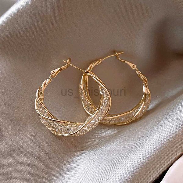 stud korean fashion hoop earrings jewelry for women luxury golden wire mesh copper ear stud christmas gift accessories j230529, Golden;silver
stud korean fashion hoop earrings jewelry for women luxury golden wire mesh copper ear stud christmas gift accessories j230529, Golden;silver