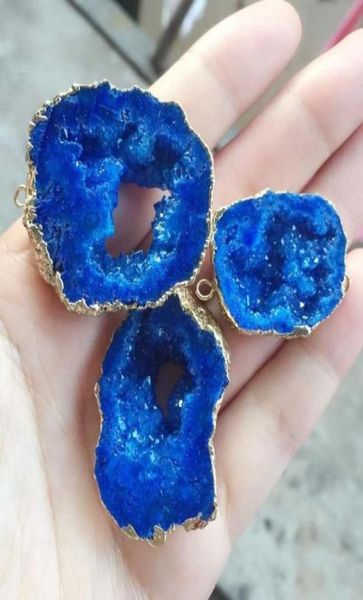 6pcs gold plated dark blue color nature quartz druzy geode connectordrusy crystal gem stone pendant beads jewelry 63793228788570, Black
6pcs gold plated dark blue color nature quartz druzy geode connectordrusy crystal gem stone pendant beads jewelry 63793228788570, Black