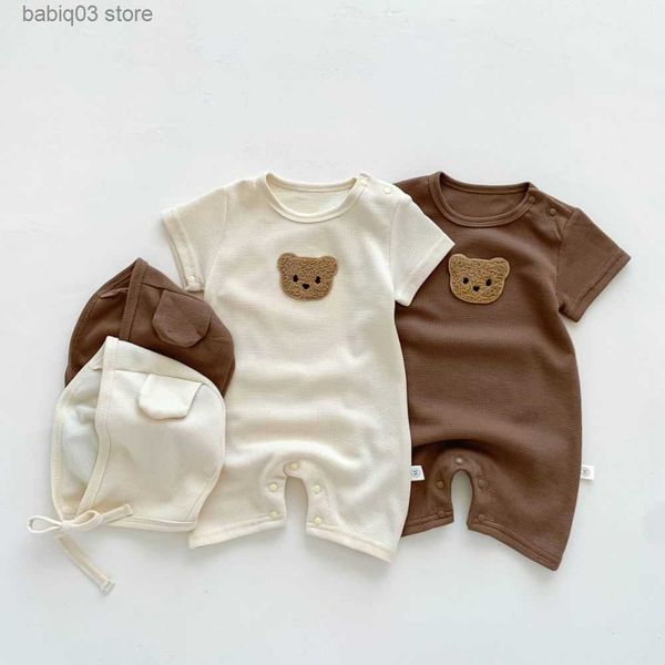 rompers summer clothes short sleeve bodysuits o neck pullover baby newborn boys and girl cotton waffle thin soft bear embroidery romper t230, Blue
rompers summer clothes short sleeve bodysuits o neck pullover baby newborn boys and girl cotton waffle thin soft bear embroidery romper t230, Blue