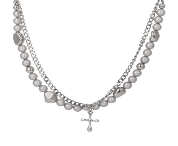hip hop frosty necklace beaded cross reflective beads double layered chain4100459, Silver
hip hop frosty necklace beaded cross reflective beads double layered chain4100459, Silver