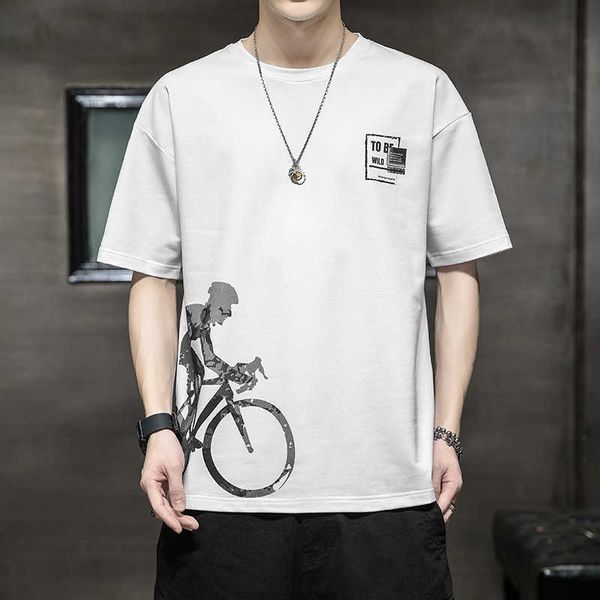 printed men's t-shirt short sleeved casual summer new cool feeling trend half sleeved clothing trendy brand bottom shirt for men 5a6z7, White;black
printed men's t-shirt short sleeved casual summer new cool feeling trend half sleeved clothing trendy brand bottom shirt for men 5a6z7, White;black