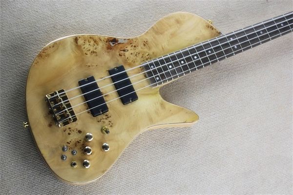 4 strings natural wood electric bass guitar burl one piece neck through ash body 9v battery active pickup rosewood & maple fingerboard golde
4 strings natural wood electric bass guitar burl one piece neck through ash body 9v battery active pickup rosewood & maple fingerboard golde