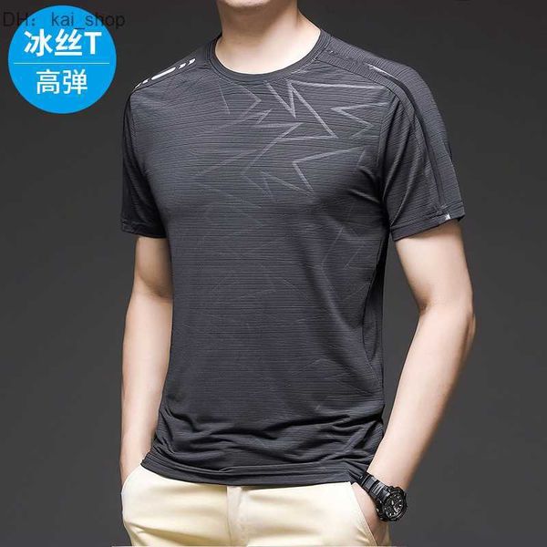 2023 summer quick drying clothes outdoor sports fitness new short sleeve round neck fashion ice silk 61, White;black
2023 summer quick drying clothes outdoor sports fitness new short sleeve round neck fashion ice silk 61, White;black