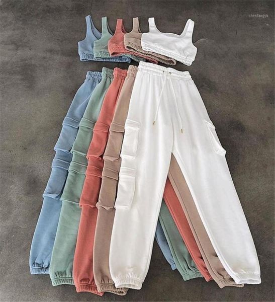 yoga outfit tracksuits women fitness autumn winter set gyms sprotswear jiggings crop bra pockets cargo pants 5 solid colors9064154
yoga outfit tracksuits women fitness autumn winter set gyms sprotswear jiggings crop bra pockets cargo pants 5 solid colors9064154