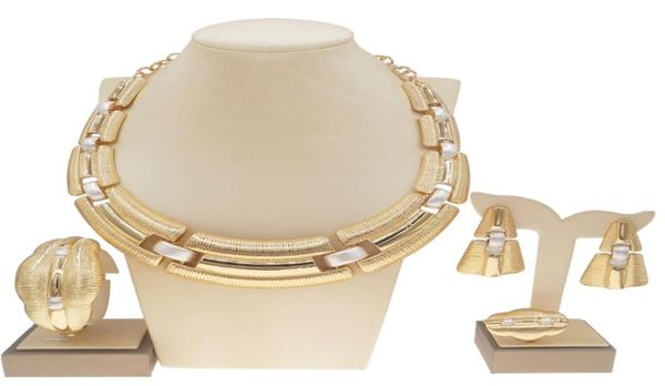 earrings necklace yulaili selling brazilian gold series luxury copper plated jewelry set italian four sets women party wedding7387657, Silver
earrings necklace yulaili selling brazilian gold series luxury copper plated jewelry set italian four sets women party wedding7387657, Silver