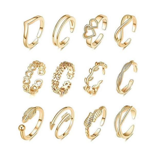 band rings 12pcs adjustable toe rings for women girls simple beach open toe ring set cute arrow heart feather summer toe ring foot jewelry a, Silver
band rings 12pcs adjustable toe rings for women girls simple beach open toe ring set cute arrow heart feather summer toe ring foot jewelry a, Silver