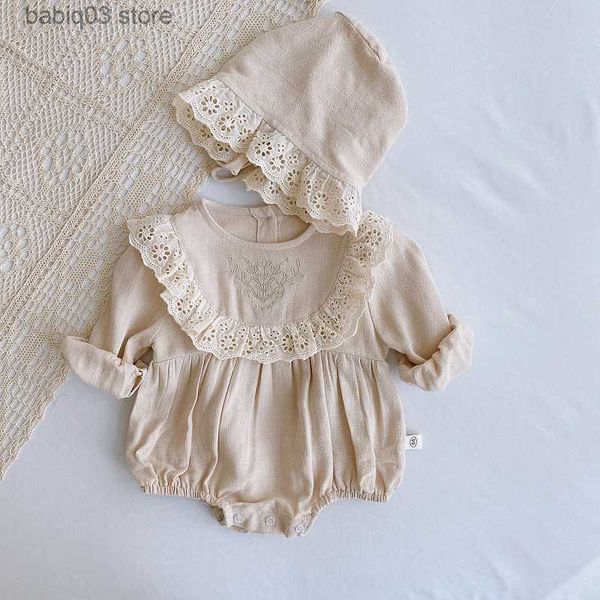 rompers lace princess toddler romper 2020 autumn retro newborn baby girl clothes cotton spring pure color infant outfits 2pcs with hats t230, Blue
rompers lace princess toddler romper 2020 autumn retro newborn baby girl clothes cotton spring pure color infant outfits 2pcs with hats t230, Blue