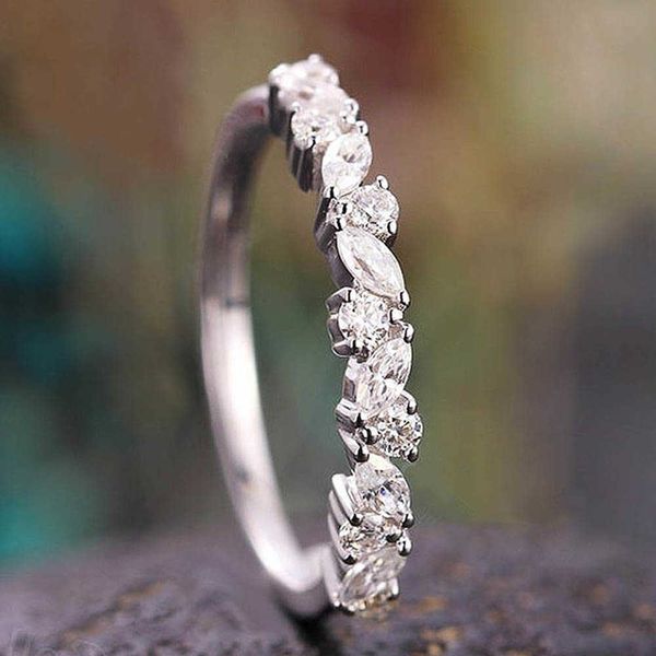 band rings huitan exquisite cubic zirconia thin rings bridal wedding ceremony party finger accessories simple stylish women's ring jewe, Silver
band rings huitan exquisite cubic zirconia thin rings bridal wedding ceremony party finger accessories simple stylish women's ring jewe, Silver