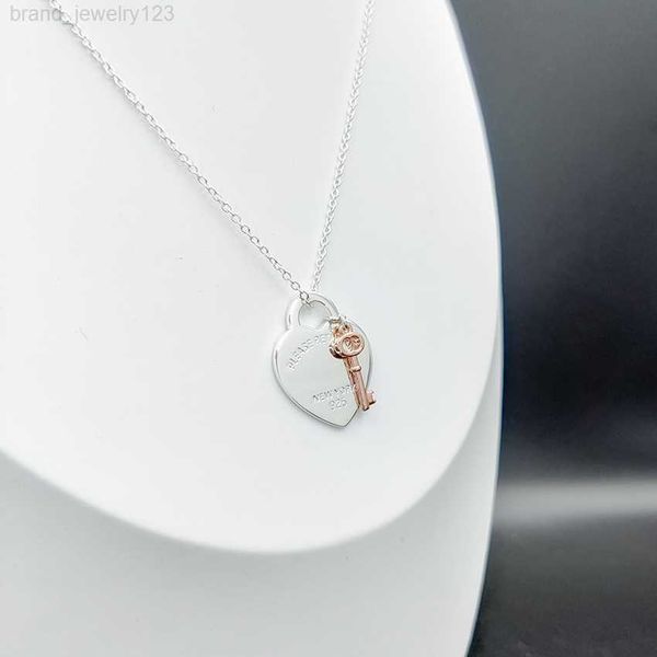 925 silver classic heart shaped key pendant necklace ladies simple personalized jewelry gifts support dropshipping
925 silver classic heart shaped key pendant necklace ladies simple personalized jewelry gifts support dropshipping