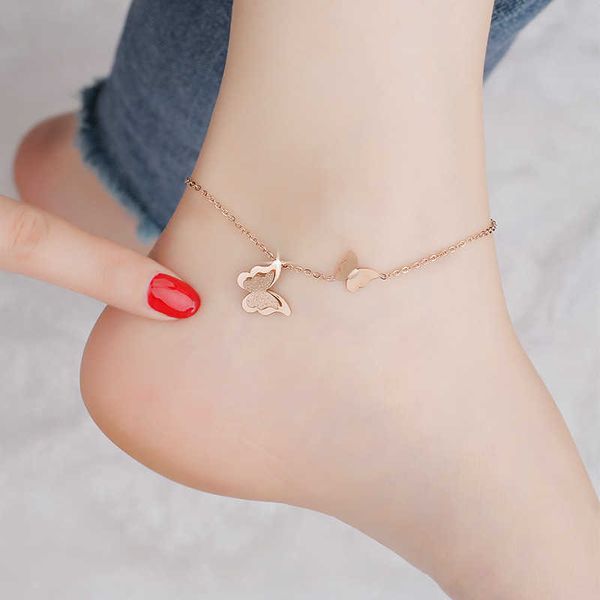 anklets summer fashion butterfly pendant anklet leg bracelet stainless steel double layered matter butterfly ankle chain beach women aa23053, Red;blue
anklets summer fashion butterfly pendant anklet leg bracelet stainless steel double layered matter butterfly ankle chain beach women aa23053, Red;blue