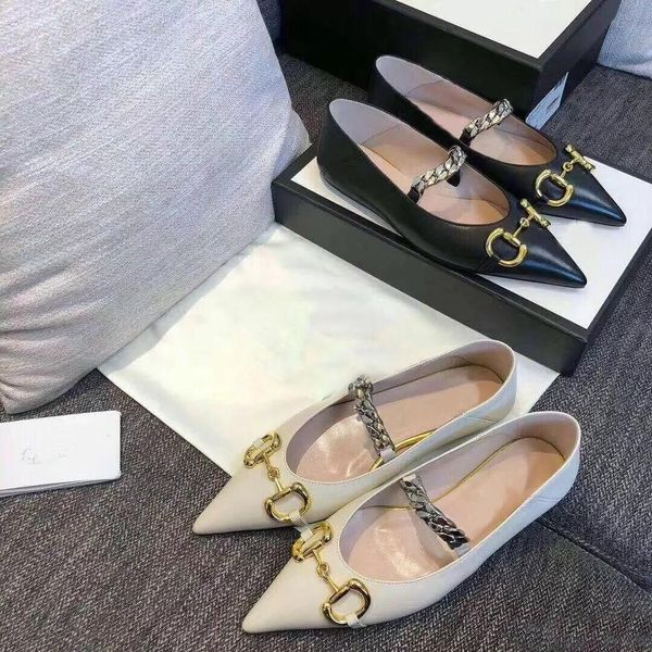 fashion women flat designer pointed dress shoes cowhide metal chain lady leather letter casual shoe mules princetown trample lazy loafers la, Black
fashion women flat designer pointed dress shoes cowhide metal chain lady leather letter casual shoe mules princetown trample lazy loafers la, Black